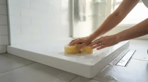 Easy cleaning routine for a durable anti-slip shower tray in a UK home