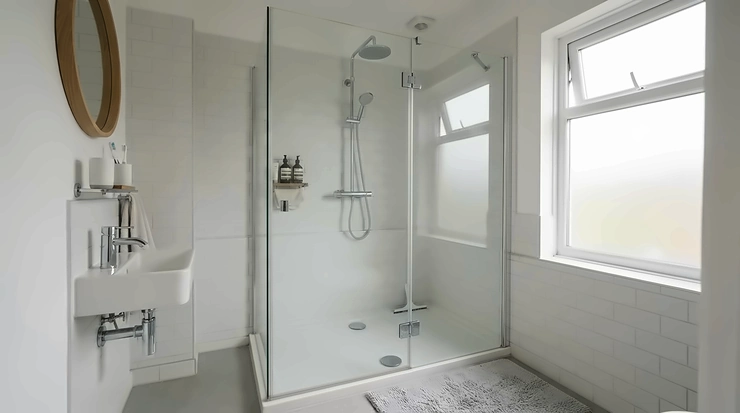 Maximising floor space with an offset quadrant shower tray vs quadrant tray in a corner