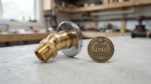 A certified thermostatic shower valve meeting rigorous TMV2 standards for residential use
