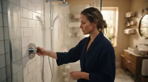 An electric shower for combi boiler providing reliable backup hot water during system maintenance
